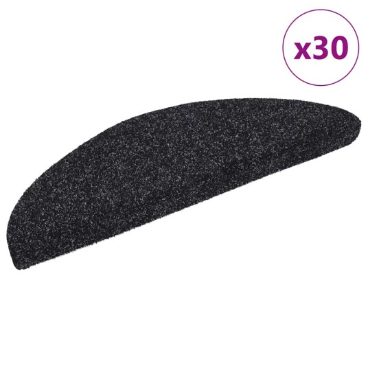  Selvklebende trappematter 30 stk svart 56x17x3 cm 8721288458001