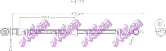 KAWE H4479 Bremseslange