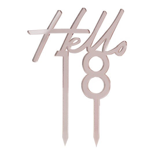 Ginger Ray Kakedekorasjon Tall Hello - 18