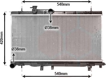 VAN WEZEL 51002052 Radiator motorkjøling