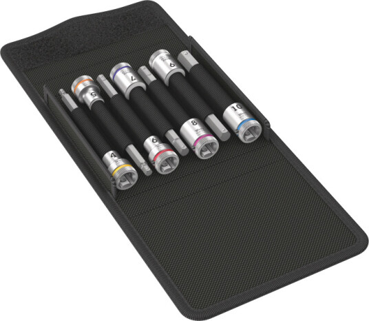 Wera 8740 BHF 3/8" Inhex Sett med 7 Hoder 4-10 mm