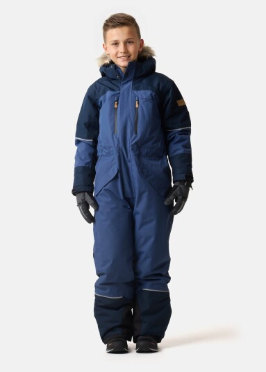 Swedemount Hafjell Winter Overall Jr Navy/Steel Blue 100 Vinteroverall