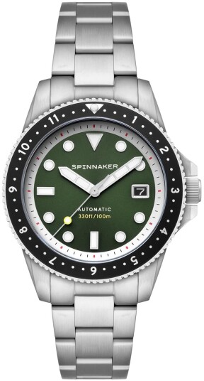 Spinnaker Herreklokke SP 5136 22 Croft Pioneer Grønn/Stål Ø42 mm