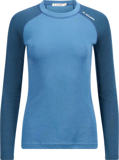 Aclima WarmWool Crewneck W"s Blue Fusion/Midnight Navy XS