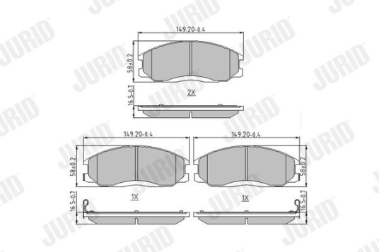 Bremseklosser JURID 572453J Bremseklosser JURID 572453J