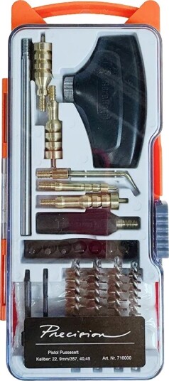 Precision Pussesett Pistol – kal. 22–45 – Sort
