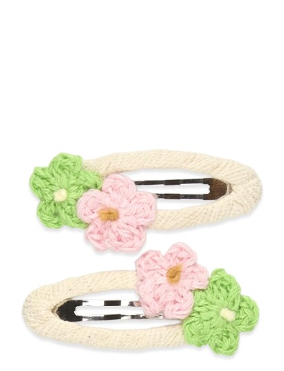 Name It Nmfjoflower 2P Hairclip Pink ONE SIZE