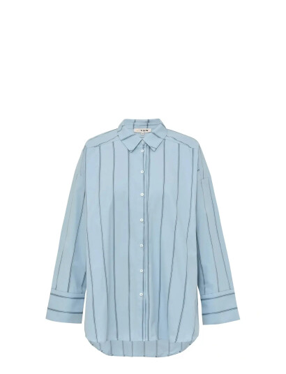 A-View Magnolia Stripe Shirt - Blue - 34 A-View Magnolia Stripe Shirt - Blue - 34