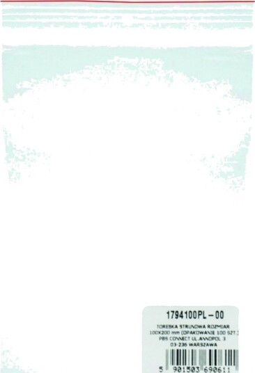 Kontorprodukter Glidelåspose Ldpe 100X200mm 100Stk Gjennomsiktig