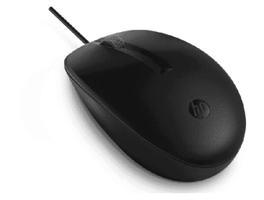 HP 125 Kablet Optisk Mus med 1200 DPI, Svart