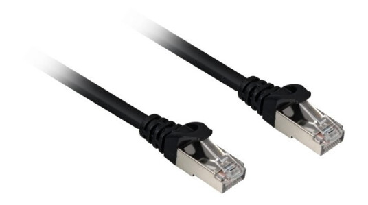 Sharkoon Koblingskabel Rj-45 Hann Til Rj-45 Hann 25 Cm Cat 6A Svart