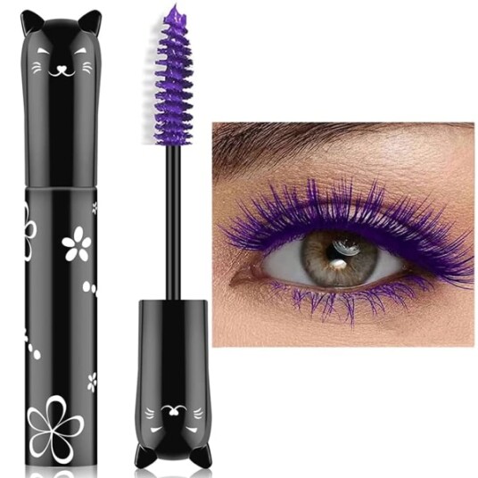 CDQ Fargerik mascara vanntett langvarig tykk mascara lilla CDQ Fargerik mascara vanntett langvarig tykk mascara lilla