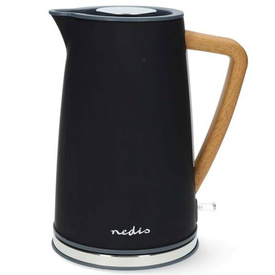 Nedis Soft-Touch 1,7 L Vannkoker Sort med Roterbar Base og Koketørr Beskyttelse Nedis Soft-Touch 1,7 L Vannkoker Sort med Roterbar Base og Koketørr Beskyttelse