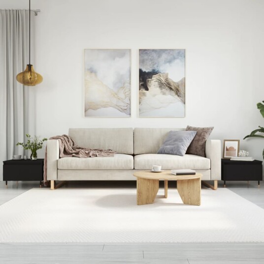  Salongbord 2 stk svart 50x46x35 cm konstruert tre 8721012111585