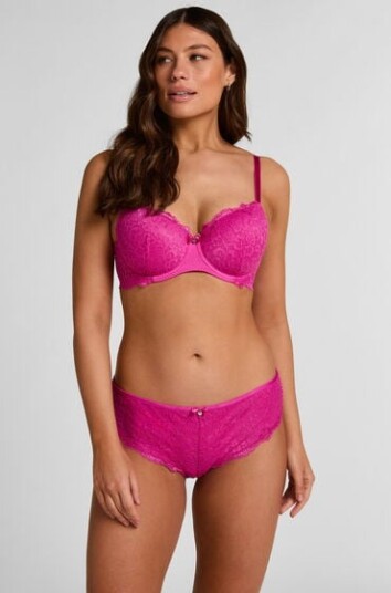 Hunkemöller Brasiliansk truse Marine Rosa