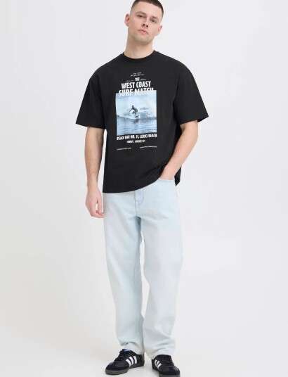 Blend Bhkyros Graphic S/S Tee   Black   L