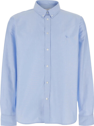 Maison Kitsuné Herre Skjorter Blå XL,