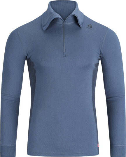 Aclima WarmWool Polo Mann Blue Fusion/Midnight Navy S