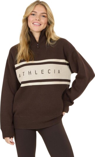 Athlecia Yiruma W Knitted Half Zip CHOCOLATE TORTE 40 Athlecia Yiruma W Knitted Half Zip CHOCOLATE TORTE 40