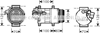 AC kompressor PRASCO MSAK404 AC kompressor PRASCO MSAK404