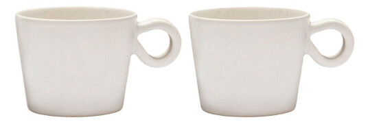 PotteryJo Daria kopp med hank 2-stk. Cotton white PotteryJo Daria kopp med hank 2-stk. Cotton white