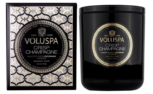Voluspa Classic Maison Noir duftlys 60 timer Crisp Champagne Voluspa Classic Maison Noir duftlys 60 timer Crisp Champagne
