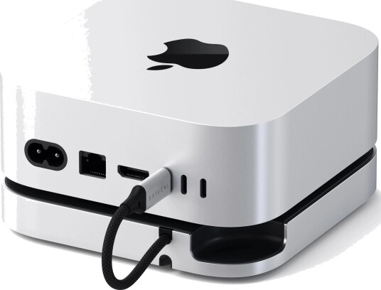 Satechi Mac Mini M4 USB-C Hub med SSD-kabinett 1TB Sølv Satechi Mac Mini M4 USB-C Hub med SSD-kabinett 1TB Sølv