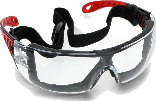 Vernebriller Polykarbonat Avtakbar Stropp UV filter EN166F