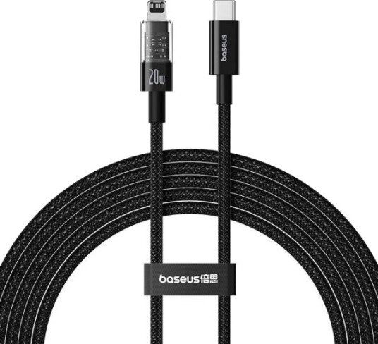 Usb-C Til Lightning-Kabel Baseus Gem 20W 2,4A 2 M Svart P10373001111-01