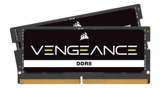 Corsair Vengeance SO-DIMM DDR5 4800MHz 32GB RAM Sett med 2x16GB CL40 Svart