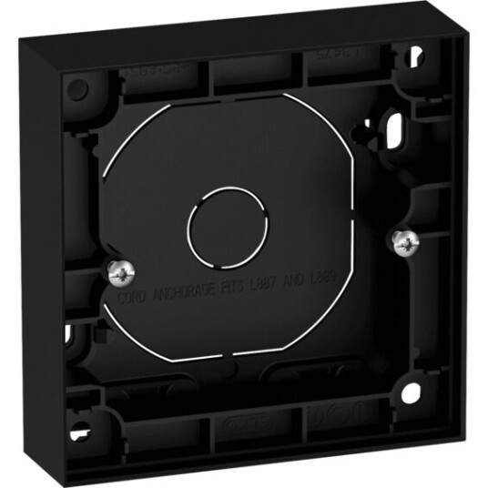 Elko Plus Enkel kappe 25mm SORT - 1470802