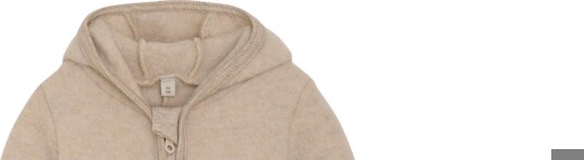 HUTTEliHUT ullfleecedress med ører S Camel Melange HUTTEliHUT ullfleecedress med ører S Camel Melange