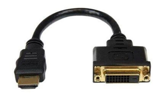 StarTech HDMI til DVI-D Kabeladapter – 20 cm, Skjermet, Svart