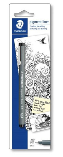 Staedtler pigment liner Svart 0.1mm Staedtler pigment liner Svart 0.1mm
