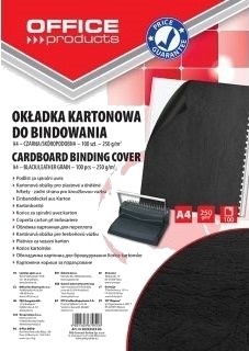 Office Products Bind /Innbindingsomslag A4 250 Gsm Skinn /Skinnlignende 100 Stk Svart 20232525 05