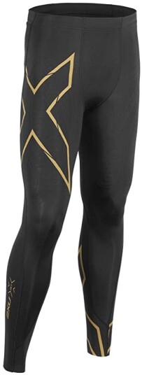 2xu Mcs Run Compression Tights Herre Black/Gold Reflective XL
