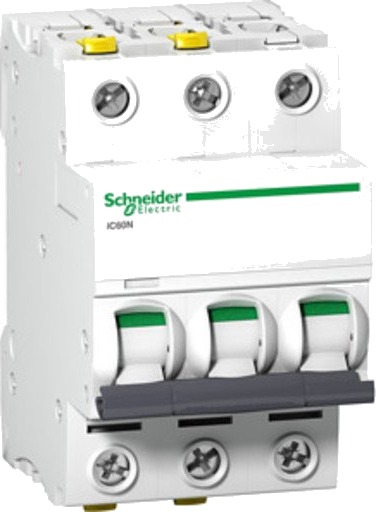 Strømbryter iC60N B 3P 6A 6KA