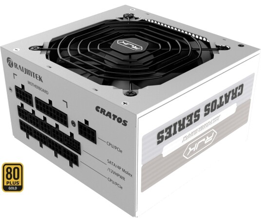 Raijintek Cratos 1200 Strømforsyning 1200W Hvit 0R30B00004