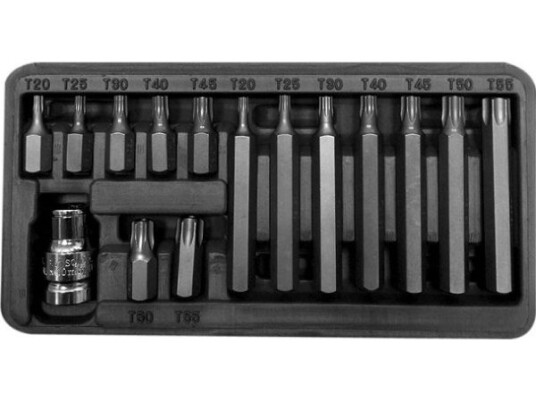 Pro-Line Bits 3/8" Torx T20-T55 15 Stykker (10745) Pro-Line Bits 3/8" Torx T20-T55 15 Stykker (10745)
