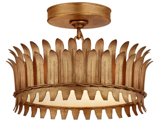 Leslie 12" taklampa Gilded Iron Leslie 12" taklampa Gilded Iron
