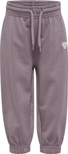 Hummel Bukser HmlMini Loose Grå Ridge m. Glitter Hummel 4 år (104) Bukser bomull Lilla