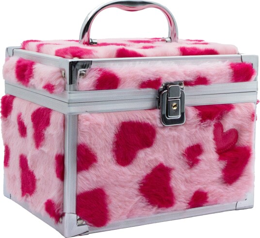 Create It Heart Sminkekoffert for Barn - Inkl. Lipgloss, Neglelakk, ??yenskygge, 6+ ??r - Fluffy Hearts