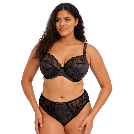 Elomi BH Lucie Underwire Stretch Plunge Bra Svart F 85 Dame
