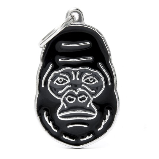 Myfamily Gorilla Hundehalsbånd med Gravatert Wild ID Myfamily Gorilla Hundehalsbånd med Gravatert Wild ID