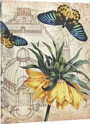 Golden Fritillaria Ultra Lined Softcover Journal (Elastic Band Closure)