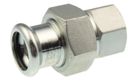 Vsh Fabrieken Vsh straight union female thread/press 54 mm x 2 stainless Vsh Fabrieken Vsh straight union female thread/press 54 mm x 2 stainless