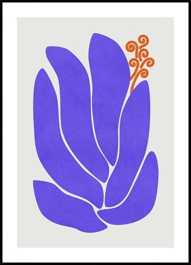 Purple Lily Flower Plakat Plakat / 21x30cm