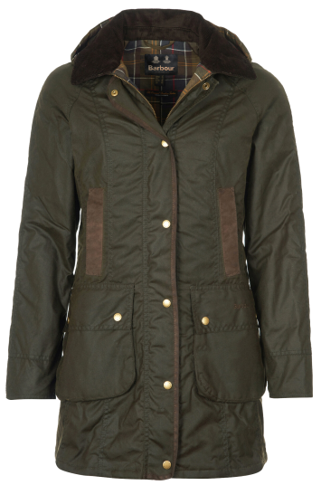 Barbour Woman Bower Wax Jacket Olive Olive 20