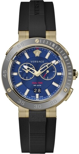 Versace Herreklokke VECN00119 V Extreme Pro Blå/Plast Ø46 mm Versace Herreklokke VECN00119 V Extreme Pro Blå/Plast Ø46 mm