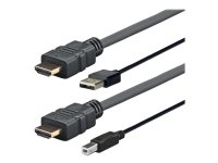VivoLink Pro - Video/lydkabel - USB, HDMI hann til USB-type B, HDMI hann - 4 m - svart - 4 K 60 Hz (4096 x 2160) støtte